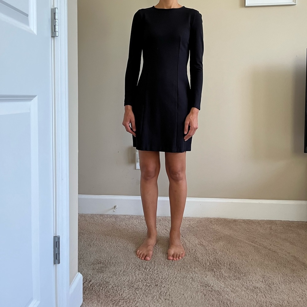 J.Crew Long Sleeve Black Dress